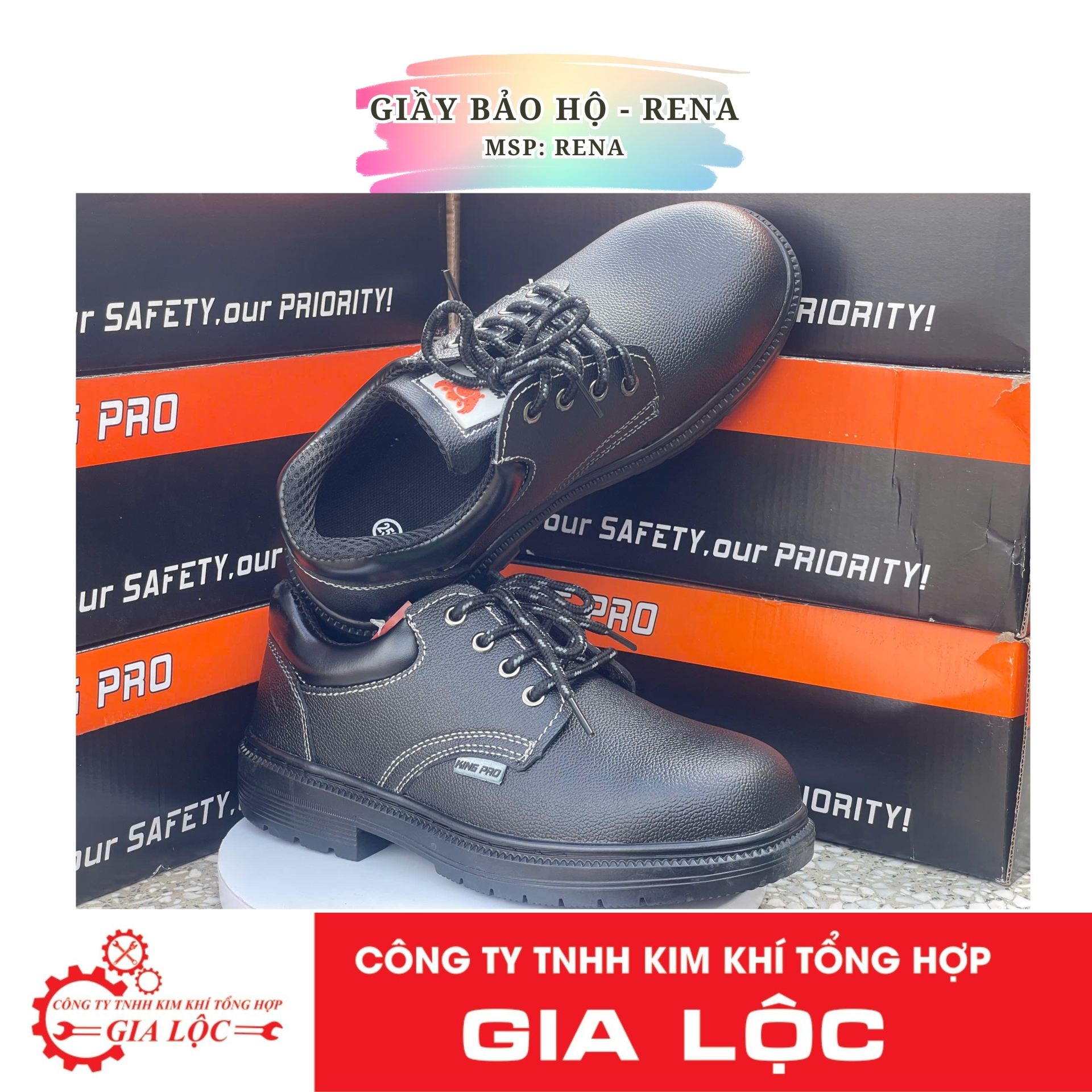 GIẦY BẢO HỘ CHỐNG XUYÊN ĐINH S100 (RENA) - GIẢI PHÁP AN TOÀN CHO NGƯỜI LAO ĐỘNG
