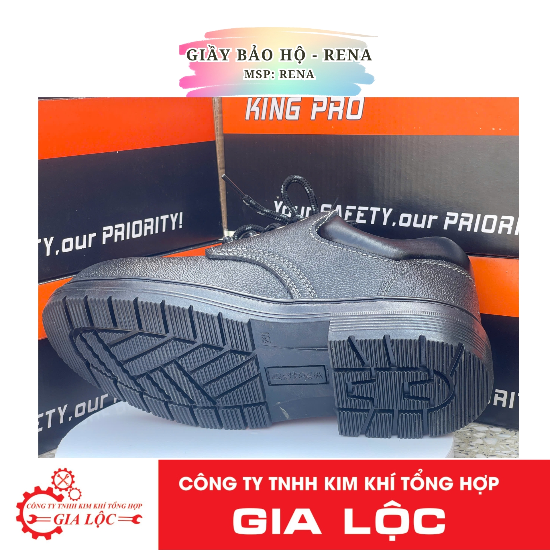 GIẦY BẢO HỘ CHỐNG XUYÊN ĐINH S100 (RENA) - GIẢI PHÁP AN TOÀN CHO NGƯỜI LAO ĐỘNG