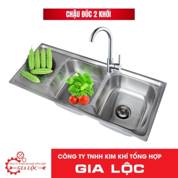 BỒN RỬA BÁT - CHẬU ĐÚC 2 KHỐI